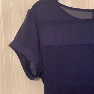 Express factory top blue sheer size‎ m